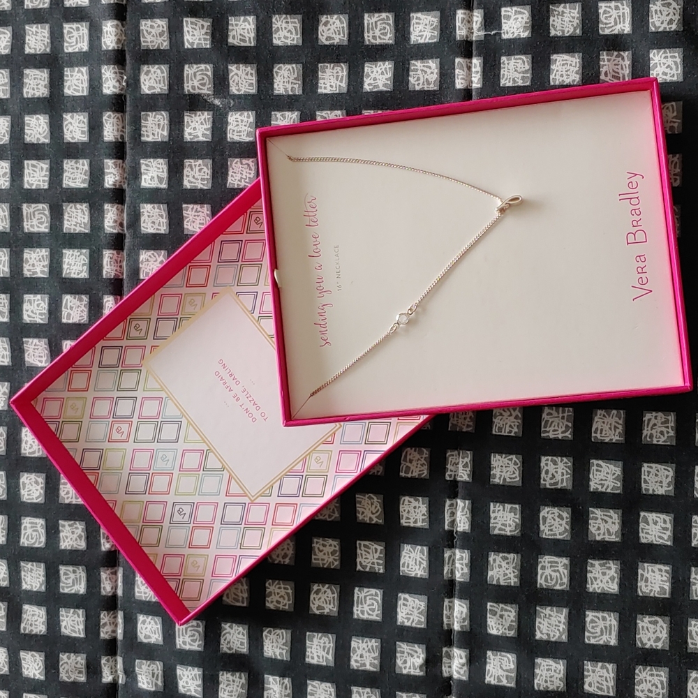 Vera Bradley "j" necklace